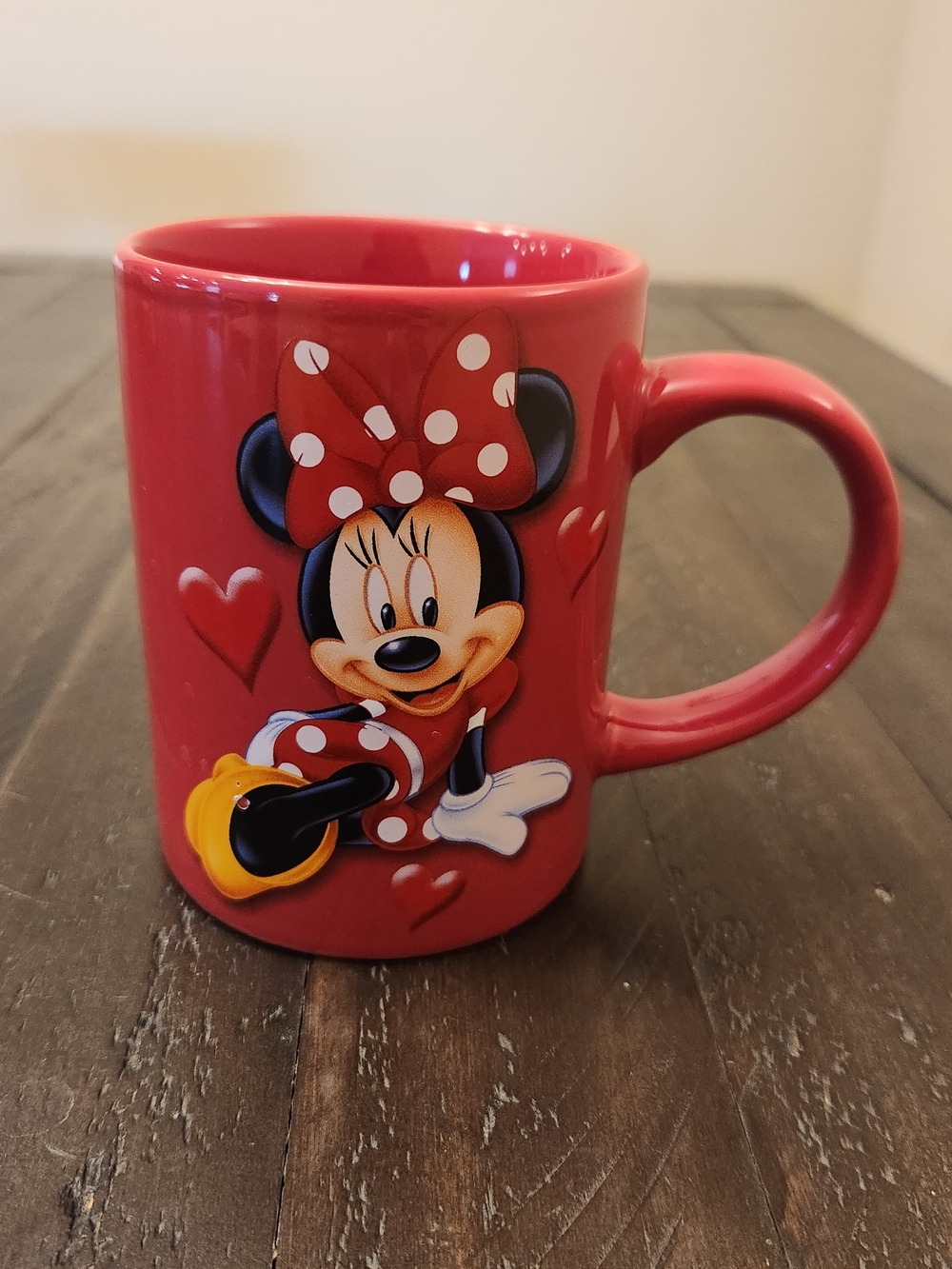 Disney Minnie Mouse "It's All About Me" Red Ceramic 14 oz Mug